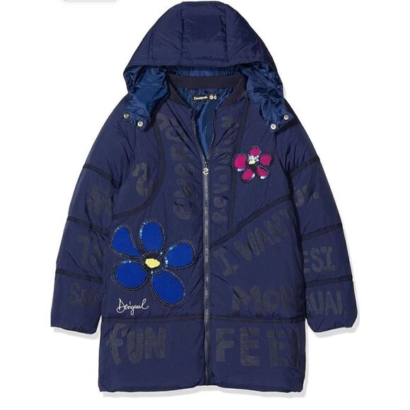 ‎Desigual Girl's Coat Cerezas - Picture 1 of 9
